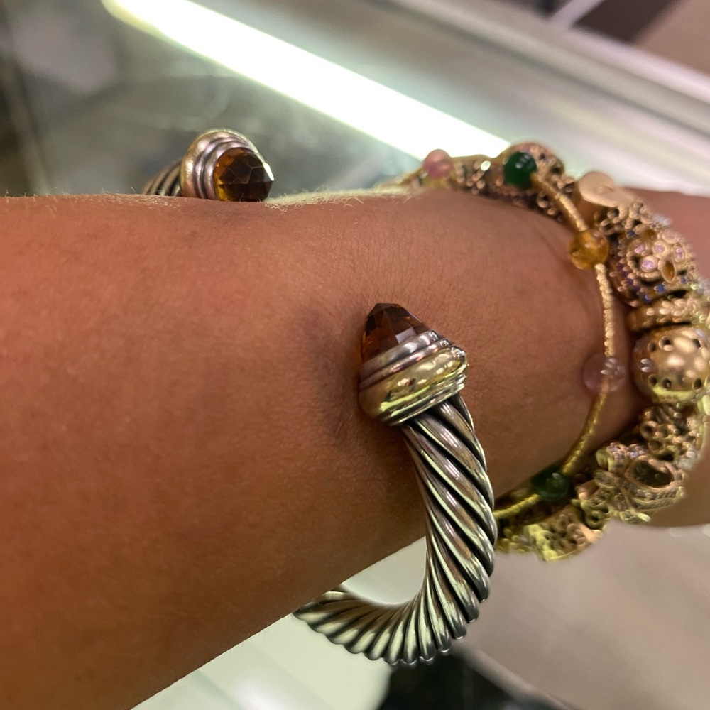 David Yurman 14k Gold & Sterling Silver Citrine Bracelet OUR PRICE IS FIRM